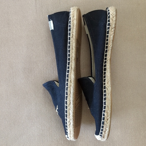 Soludos Collaboration with Jason Polan WINK Espadrilles in Black/Gold Size 11 - Picture 6 of 9